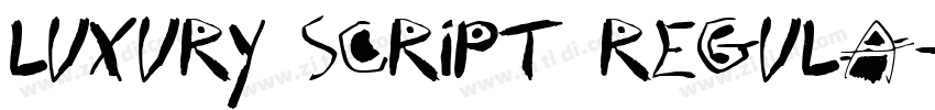 LUXURY SCRIPT REGULA字体转换